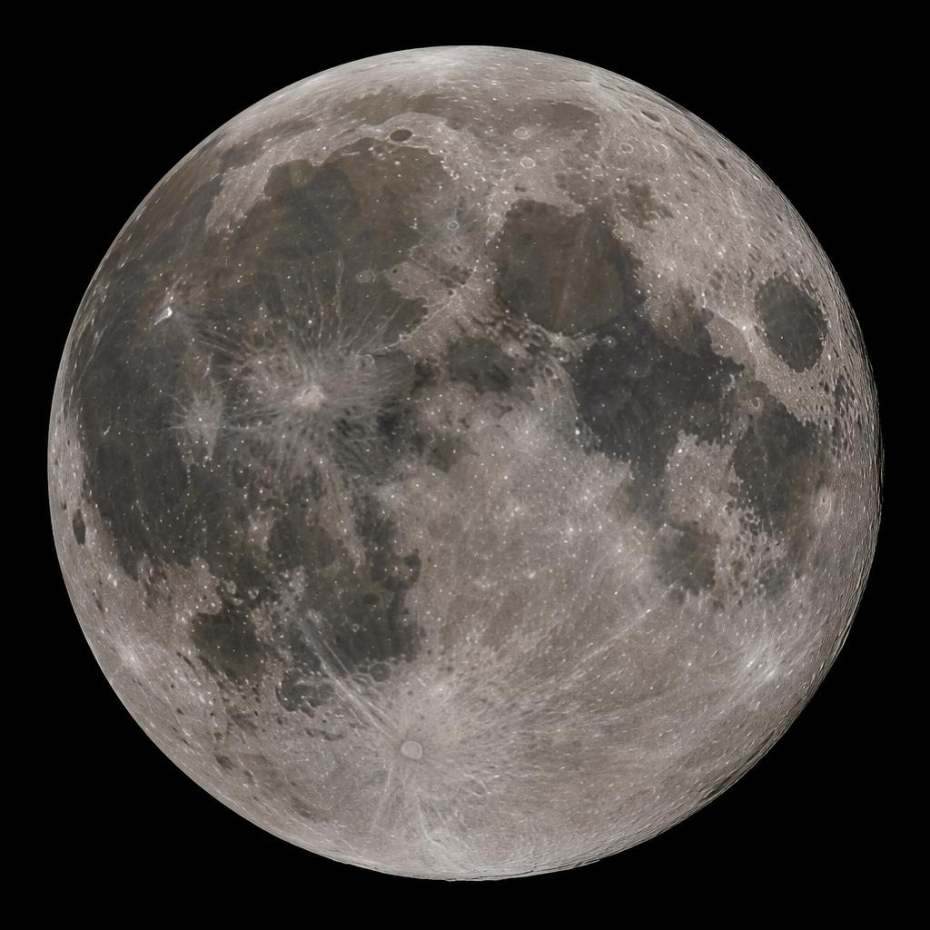 Photorealistic full Moon